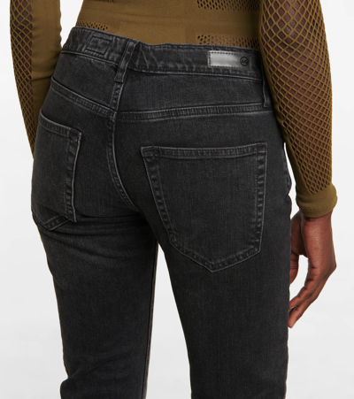 Ag Ex-boyfriend Mid-rise Slim Jeans In Blk5