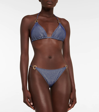 Shop Heidi Klein Midnight Heaven Bikini Bottoms In Midnight Heavens