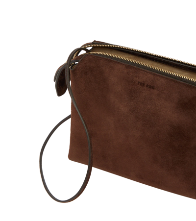 THE ROW NU MINI TWIN SUEDE CROSSBODY BAG 
