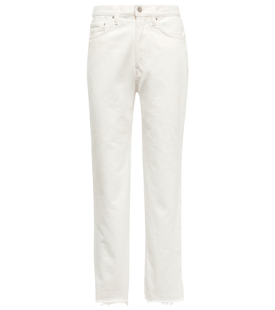 Shop Totême High-rise Straight Jeans In Off White