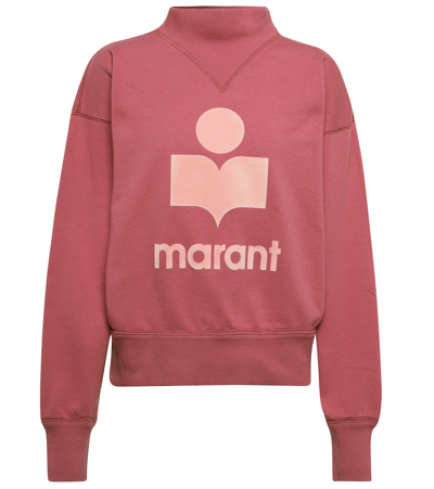 Shop Isabel Marant Étoile Moby Cotton-blend Sweatshirt In Rosewood