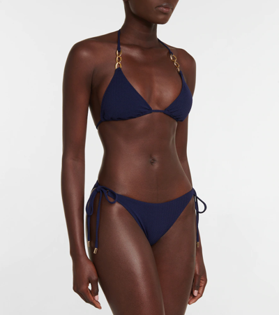 Melissa Odabash Bikini Bottoms In Mazy Navy