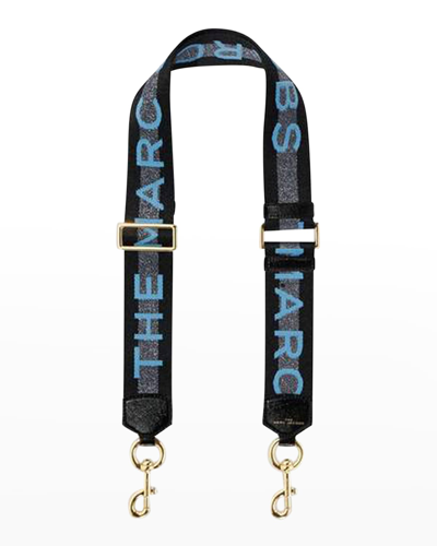 Shop Marc Jacobs The Logo Webbing Strap In New Blue Multi
