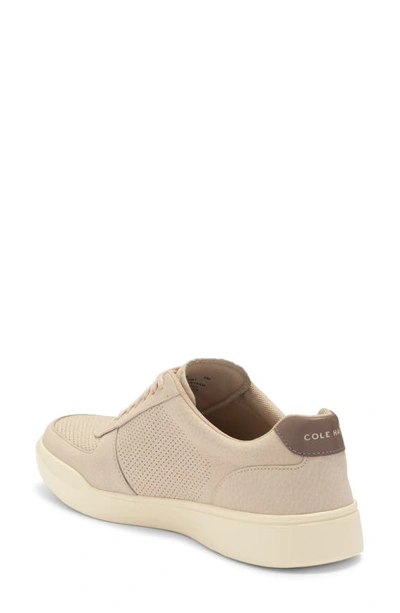 Shop Cole Haan Grand Crosscourt Modern Perforated Sneaker In Oyster Mushroom