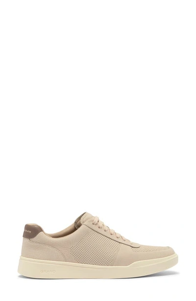 Shop Cole Haan Grand Crosscourt Modern Perforated Sneaker In Oyster Mushroom