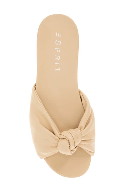 Shop Esprit Tyla Knotted Slide Sandal In Nude