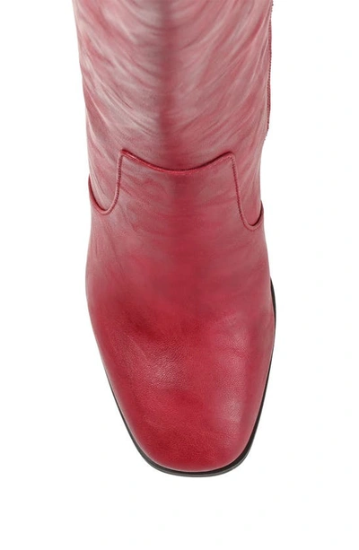 Journee Collection Karima Vegan Leather Tall Boot In Red