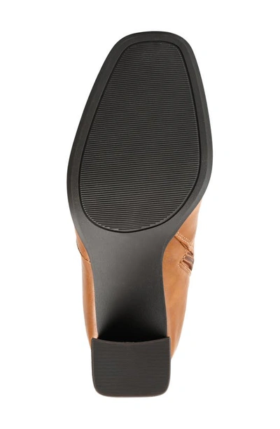 Journee Collection Karima Vegan Leather Tall Boot In Cognac