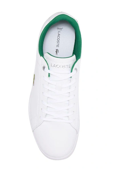 Shop Lacoste Hydez Leather Sneaker In 082 White/green