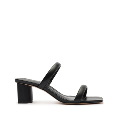 Shop Schutz Ully Lo Nappa Leather Sandal In Black