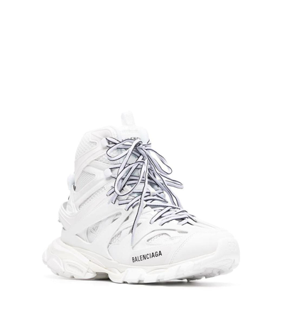 Shop Balenciaga High Top Track Hike Sneaker White