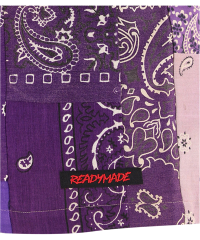 Shop Readymade "easy" Bandana Short In Purple