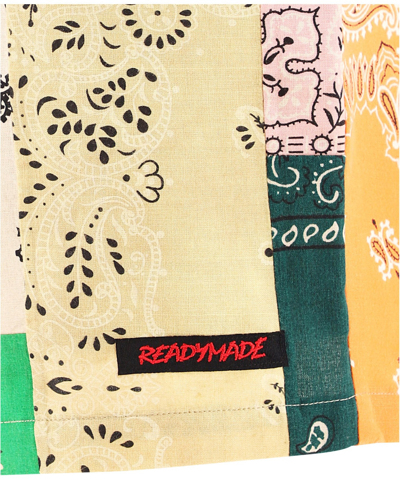 Shop Readymade "easy" Bandana Shorts In Beige