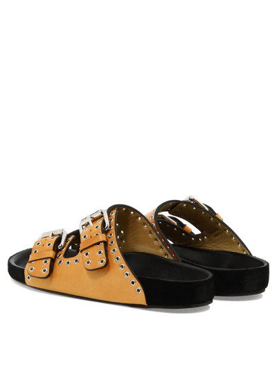 Shop Isabel Marant "lennyo" Sandals In Beige