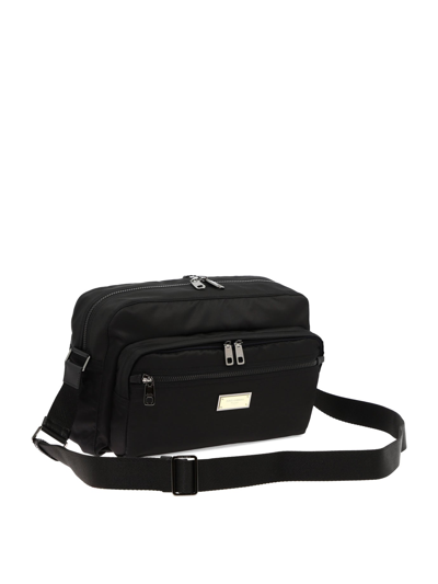 Shop Dolce & Gabbana "messenger" Crossbody Bag In Black  