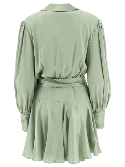Shop Zimmermann "range" Dress In Green