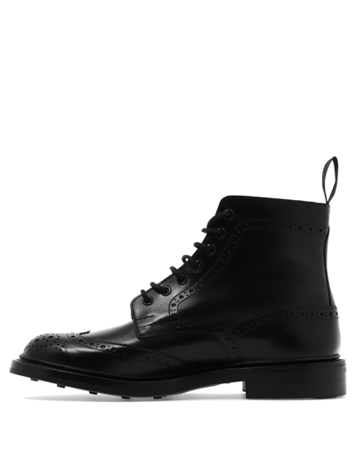 Shop Tricker's "stow" Ankle Boots In Black  
