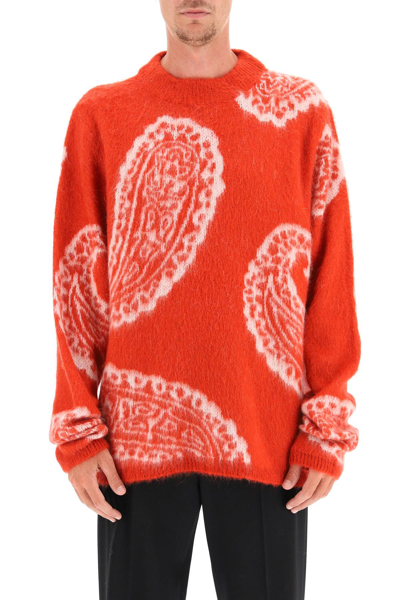 Shop 424 Paisley Sweater In Mixed Colours