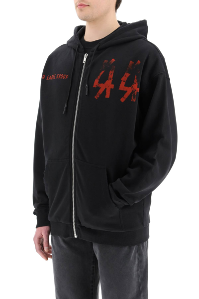 Shop 44 Label Group Spine Full Zip Hoodie In Mixed Colours