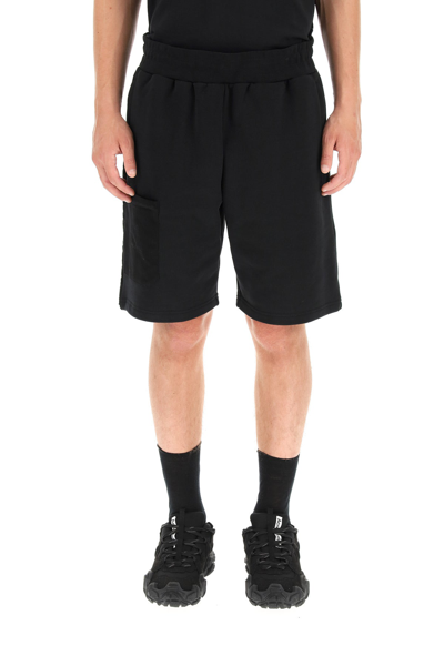 Shop A-cold-wall* A Cold Wall Jogging Shorts With Logo Patch In Black