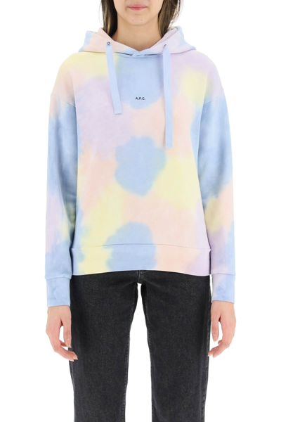 Shop Apc A.p.c. Tie-dye Hoodie In Mixed Colours