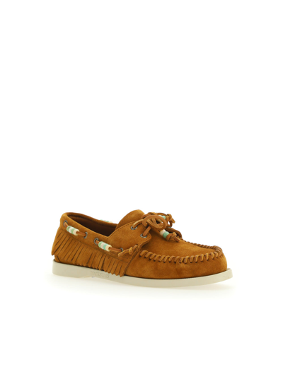 Shop Alanui Loafers In Brown