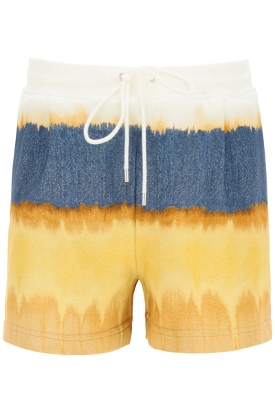 Shop Alberta Ferretti I Love Summer Tie-dye Jersey Shorts In Mixed Colours