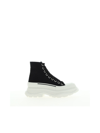 Shop Alexander Mcqueen Sneakers In Black White