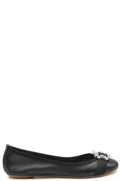 Shop Anna Baiguera Ballet Flats In Black