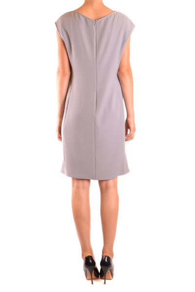 Shop Armani Collezioni Dress In Gray