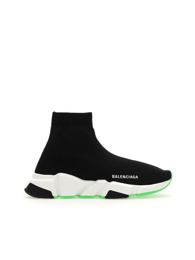 Shop Balenciaga Sneakers In Black White Green