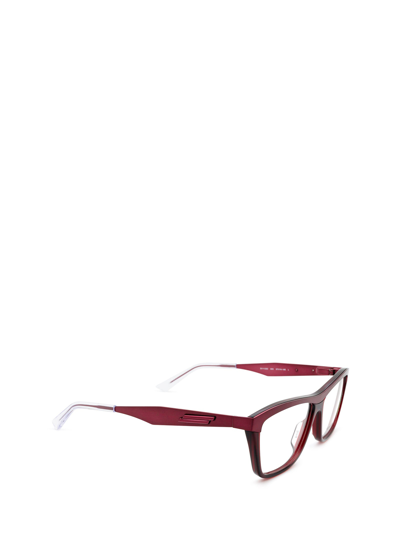 Shop Bottega Veneta Eyeglasses In Burgundy