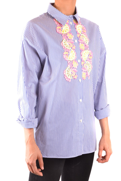 Shop Boutique Moschino Shirt In Blue