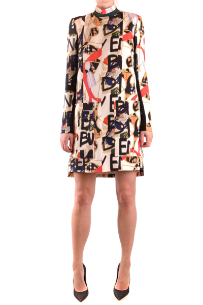 Shop Burberry Dress In Multicolor