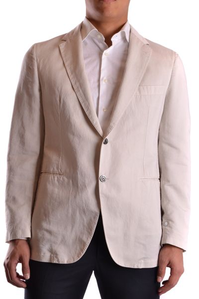 Shop Burberry Jacket In Cream