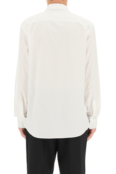 Shop Burberry Slim Shirt With Monogram In White