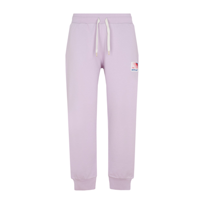 Shop Casablanca Cotton Sweatpants In Pink &amp; Purple