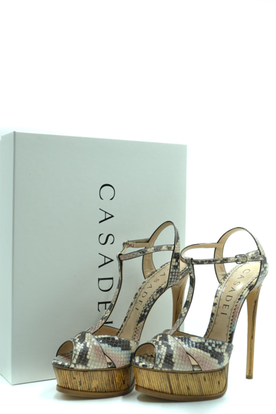 Shop Casadei Sandals In Multicolor