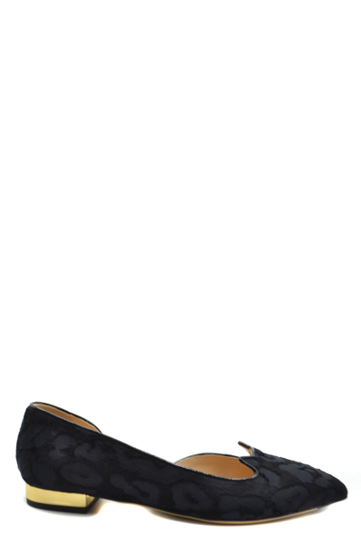 Shop Charlotte Olympia Ballet Flats In Black