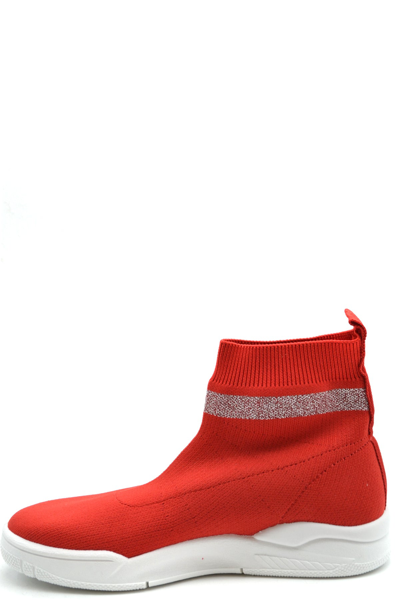 Shop Chiara Ferragni High-top Sneakers In Red