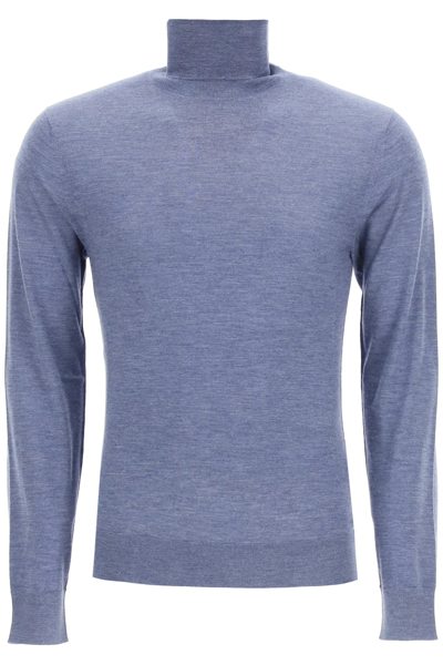 Shop Dolce & Gabbana High Neck Cashmere Sweater In Mixed Colours