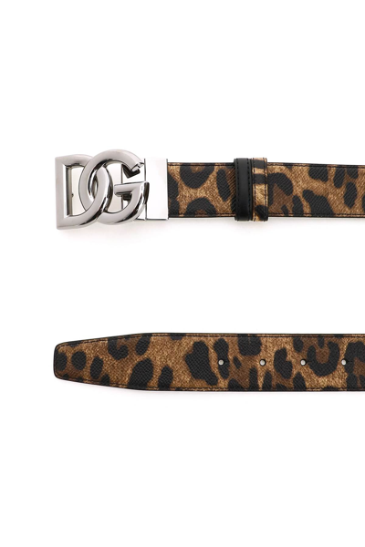 Shop Dolce & Gabbana Logo Buckle Reversible Belt In Mixed Colours