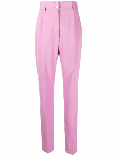 Shop Dolce & Gabbana Trousers Lilac