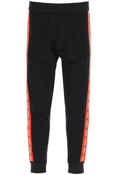 Shop Dsquared2 Techno Tape Sweatpants In Mixed Colours