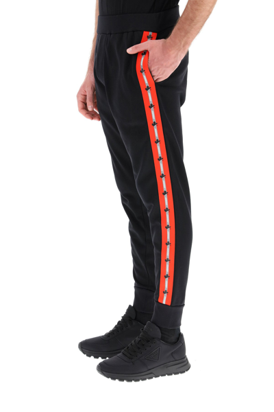 Shop Dsquared2 Techno Tape Sweatpants In Mixed Colours
