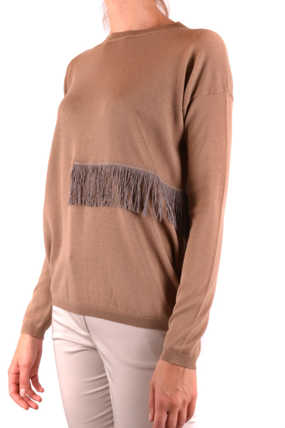 Shop Fabiana Filippi Sweaters In Brown