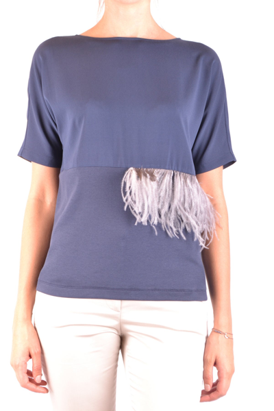 Shop Fabiana Filippi Top In Blue