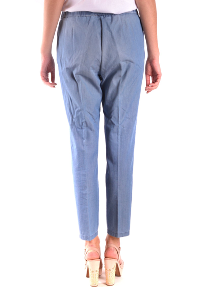 Shop Fabiana Filippi Trousers In Blue