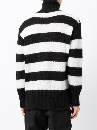 Shop Fendi High Neck Sweater Clothing In Black