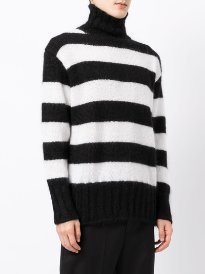Shop Fendi High Neck Sweater Clothing In Black